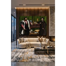 Wallivo Genç Hans Holbein'in Elçiler (The Ambassadors) Kuzey Rönesansı Kanvas Tablo