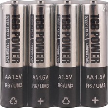 Depozee 4'lü Kalem Pil Aa 1.5V R6 / Um3 – Uzun Ömürlü Karbon Çinko Pil Seti