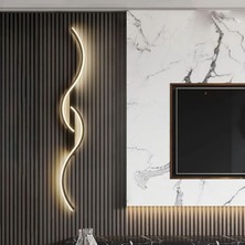 Mikro Aydınlatma Samsung Ledli Modern Dekoratif Otel Yatak Odası Salon Iç Mekan Tekli Aplik Aydınlatma Siyah Günışığı