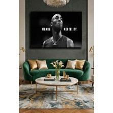 Wallivo Kobe Bryant Mamba Mentality - Efsane Sporcu Modern Kanvas Tablo