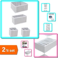 Hereveoyuncak 4 Adet Çekmece Düzenleme Kutu Seti Organizer + 8 Bölmeli Xl Pratik Düzenleyici - 2li Set D5F9Y5