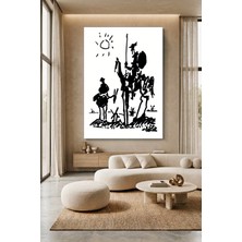 Wallivo Pablo Picasso Don Kişot Eskiz Kanvas Tablo