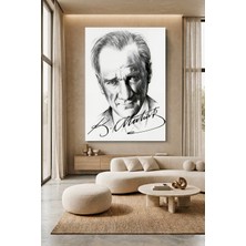 Wallivo Mustafa Kemal Atatürk Portre - Model 3 Kanvas Tablo