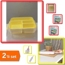 Hereveoyuncak Çok Amaçlı Bölmeli Oyuncak Hobi Saklama Kutusu + Toz Alıcı Microfiber Peluşlu - 2li Set Q6Q1Y7