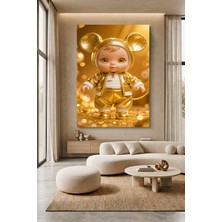 Wallivo Bebek Oyuncak Model 3 Çocuk Kanvas Tablo