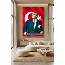 Wallivo Mustafa Kemal Atatürk Portre - Model 19 Kanvas Tablo