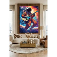 Wallivo Galaksiler Arasındaki Astronot Model 4 Kanvas Tablo