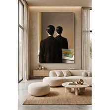 Wallivo Rene Magritte Imgelerin Ihaneti Aynadaki Adam Kanvas Tablo