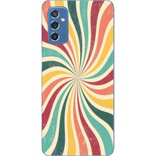 Manitoba Samsung Galaxy M52 Uyumlu Baskılı Yumuşak Silikon Şeffaf Telefon Kılıfı