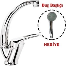 Zenvia Mix Kuğu Banyo Batarya + Duş Başlığı Hediyeli