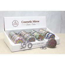 Zenvia Taşlı El Aynası Anahtarlık Model 6