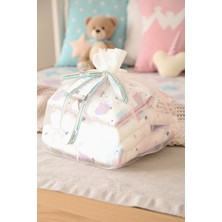 Hamur Yenidoğan 6 Prç Anne Bebek Hediyesi Hastane Çıkışı Battaniye Alt Açma Çantası Organizer Set Elephant