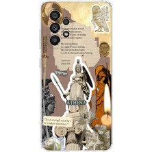 Manitoba Samsung Galaxy A32 Uyumlu Baskılı Yumuşak Silikon Şeffaf Telefon Kılıfı