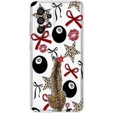 Manitoba Samsung Galaxy A32 Uyumlu Baskılı Yumuşak Silikon Şeffaf Telefon Kılıfı