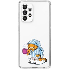 Manitoba Samsung Galaxy A52 Uyumlu Baskılı Yumuşak Silikon Şeffaf Telefon Kılıfı