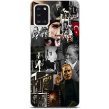 Manitoba Samsung Galaxy A31 Uyumlu Baskılı Yumuşak Silikon Şeffaf Telefon Kılıfı