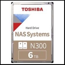Toshiba Toshıba N300, MN10ADA600S, 3.5", 6tb, 512MB 7200 Rpm, Sata3, 7/24 Nas, Server, HDD