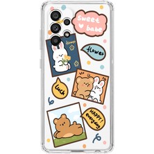 Manitoba Samsung Galaxy A33 Uyumlu Baskılı Yumuşak Silikon Şeffaf Telefon Kılıfı