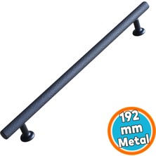 Nzb Mobilya Mutfak Dolabı Çekmece Dolap Kulpları Kapak Kulpu Kulbu Siyah 192 mm Metal Kulp