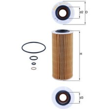 Mahle OX177.3D - Yag Fıltresı Bmw E46 E90 E60 E92 E93 E63 E64 E65 E83 E70 E71
