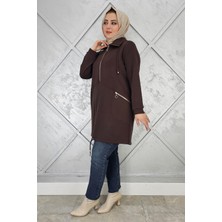 Pys Giyim Kadın Fermuar Detaylı Tesettür Tunik