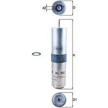 Mahle KL983D - Yakıt Fıltresı Bmw F45 F46 F48 F39 Mını F54 F55 F56 F57 F60