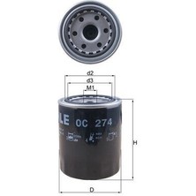 Mahle OC274 - Yağ Filtresi H100 93-00 H-1 97-00 Starex 97 2.5d - 2.5td