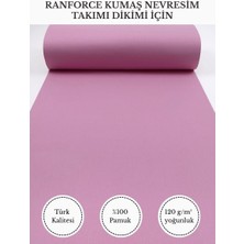 Fabricstown Ranforce Kumaş Nevresim Dikimi Için – %100 Pamuk, 240 cm × 100 Cm, Düz Boyalı