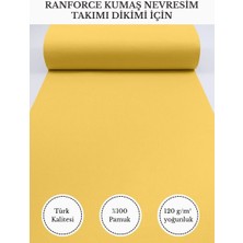Fabricstown Ranforce Kumaş Nevresim Dikimi Için – %100 Pamuk, 240 cm × 100 Cm, Düz Boyalı