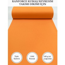 Fabricstown Ranforce Kumaş Nevresim Dikimi Için – %100 Pamuk, 240 cm × 100 Cm, Düz Boyalı