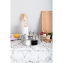 24 cm Çelik Karnıyarık Tencere