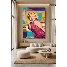 Wallivo Marilyn Monroe Pop Art Temalı Kanvas Tablo