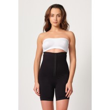 Çamaşır Kenti Siyah Mı Emay 2087 Önden Agraflı Paçalı Korse