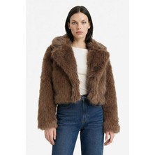 DeFacto Regular Fit Düğmeli Kısa Suni Kürk F2921AX25WN