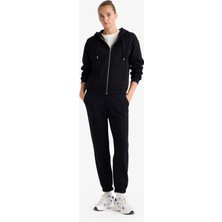 DeFacto Basic Cepli Beli Bağcıklı Kalın Jogger Eşofman Altı F9622AX25AU