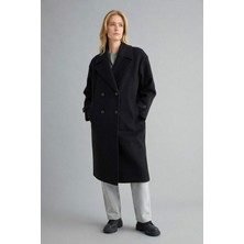 DeFacto Regular Fit Düğmeli Uzun Kaşe Kaban F1197AX25WN