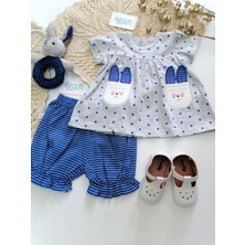 İmaj Tavşan Kulak Mavi Puantiyeli 2'li Tk. Mavi - 6 Ay