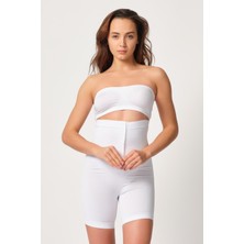 Çamaşır Kenti Beyaz Mı Emay 2087 Önden Agraflı Paçalı Korse