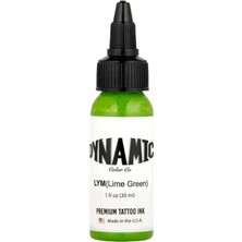 Valor Dynamic Lime Green Dövme Boyası 30ML – Canlı Limon Yeşili, Premium Tattoo Ink