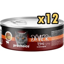 Döner Bites Biftekli Yetişkin Kedi Konservesi 70 gr x 12 Adet