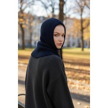 Gullfoss Lacivert Balaclava Triko Başlık