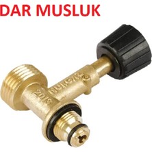 Simply Line Regülatörlü Dar ve Geniş Soba Musluğu Açma Kapamalı Isıya Dayanıklı Musluk Piknik Kamp Soba Musluğu