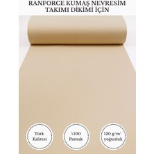Fabricstown Ranforce Kumaş Nevresim Dikimi Için – %100 Pamuk, 240 cm × 100 Cm, Düz Boyalı