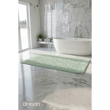 Anılsan Zayn Mint Yeşili Ayak Havlusu - 70x130Cm, 790Gr, %100 Pamuk, Spa Ve Otel Banyo Paspası