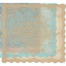 Mandaş Sultan  Örme Pano Desen Pecete 6 Lı Set 30X30 Cappuccıno