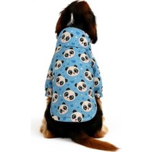 Gedyco Blue Panda Polarlı Küçük Irk Köpek Yağmurluğu