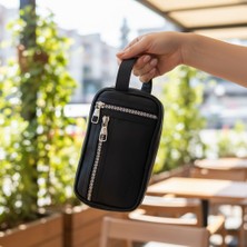 Seventeen Suya Dayanıklı Elegan Portföy Stil El Çantası Traş Kozmetik Çantası