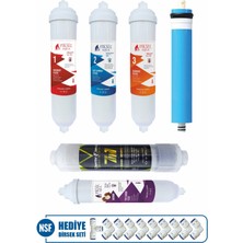 Piksel Aqua Piksel ( 7in1 ) Standart Membranlı 12 Aşamalı K.k Filtre Seti