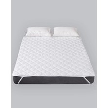 Bella Home Uludağ Kapitoneli Köşe Lasitkli Yatak Koruyucu Pamuklu Alez - Beyaz