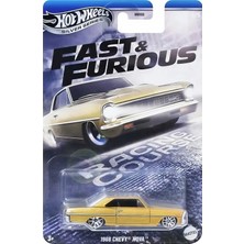 Hot Wheels Fast & Furious 1966 Chevy Nova Araba 1/64 Ölçekli Koleksiyonluk Metal Gövde